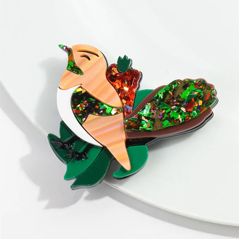 Shimmering Songbird Brooch - 2 colors - Hello Baabs