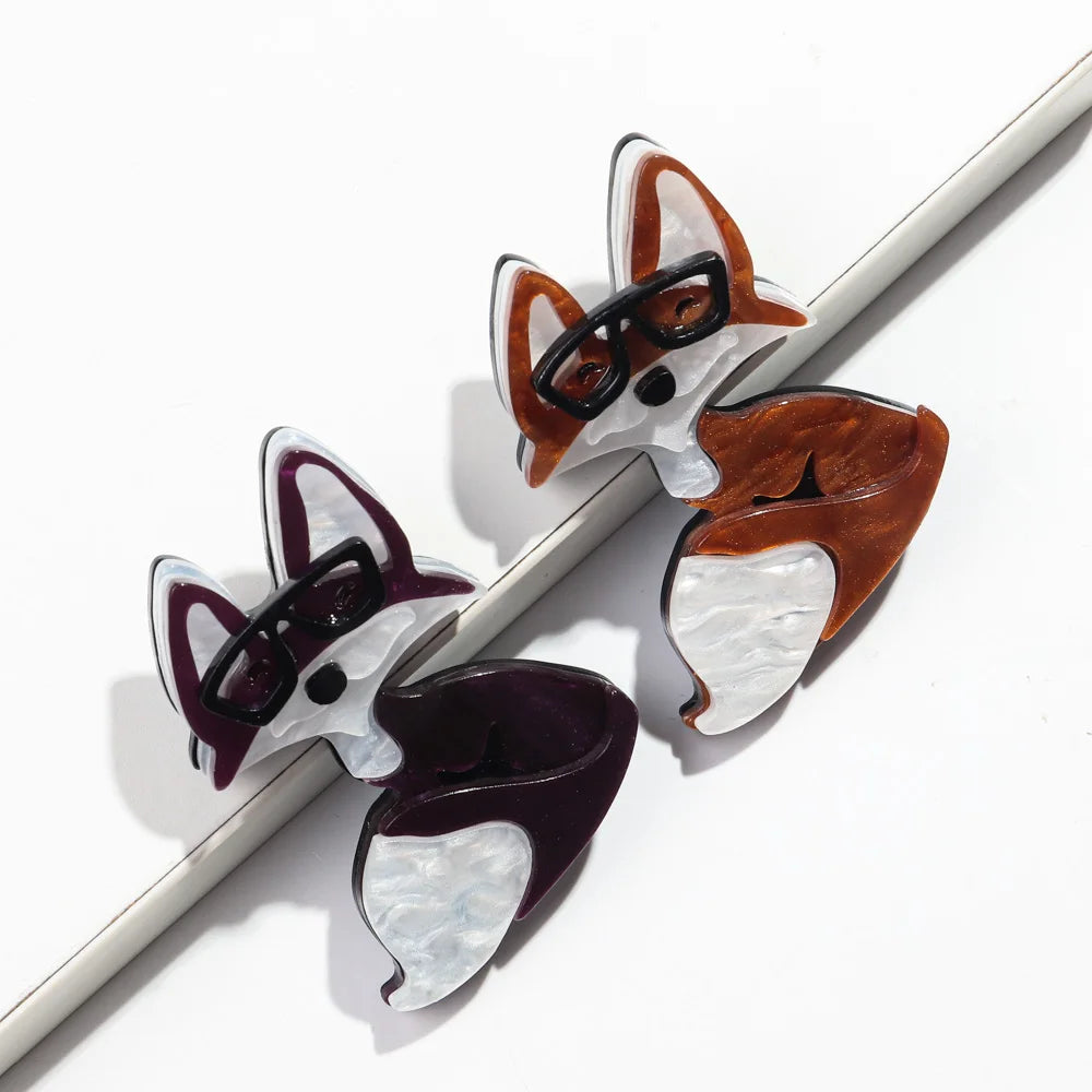 Smarty Fox Pin - 4 Colors - Hello Baabs