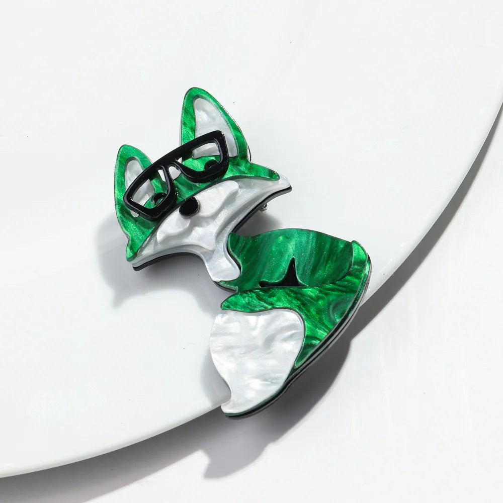 Smarty Fox Pin - 4 Colors - Hello Baabs