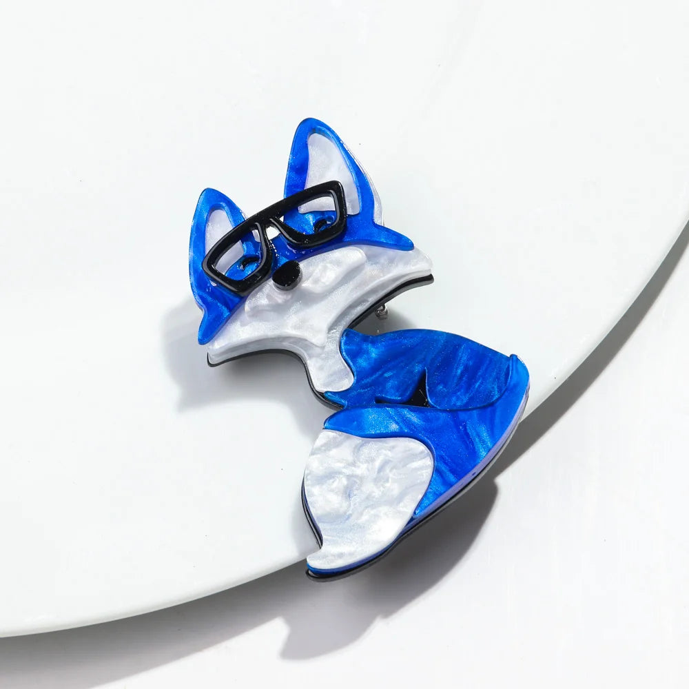 Smarty Fox Pin - 4 Colors - Hello Baabs