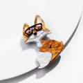 Smarty Fox Pin - 4 Colors - Hello Baabs LLC 