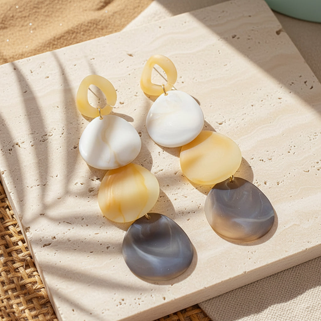 Smudge & Swing Earrings - Hello Baabs