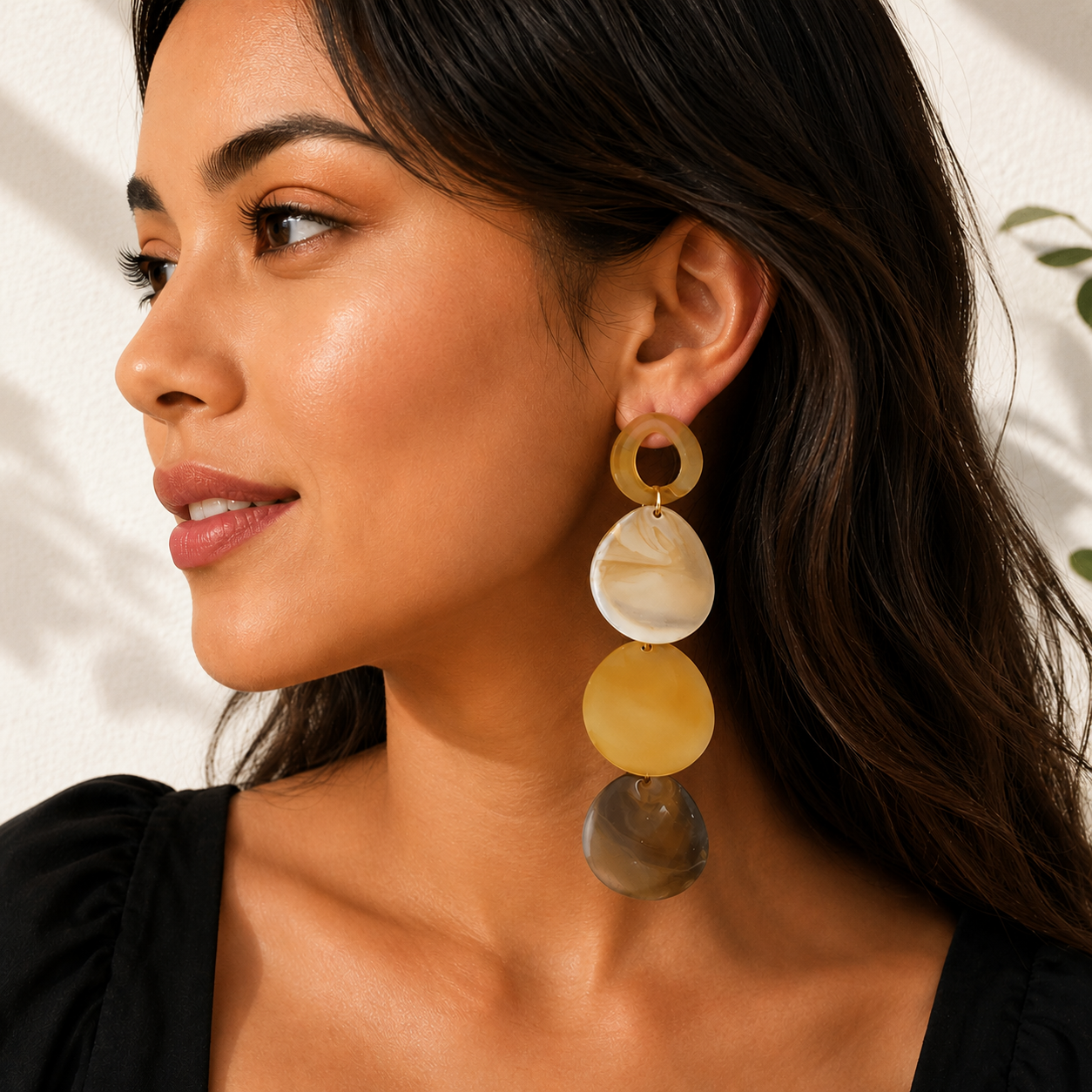Smudge & Swing Earrings - Hello Baabs