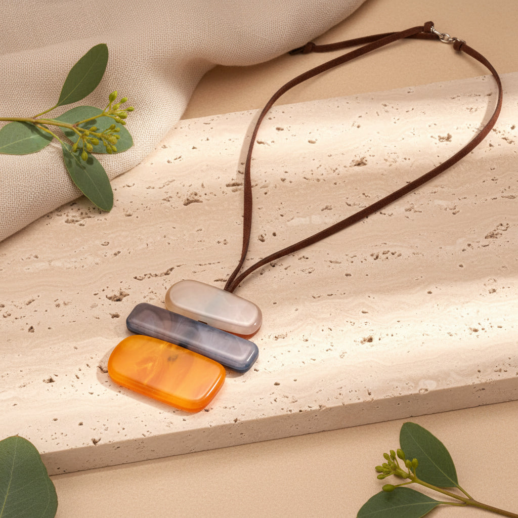 Smudge Theory Pendant Necklace - 3 colors - Hello Baabs