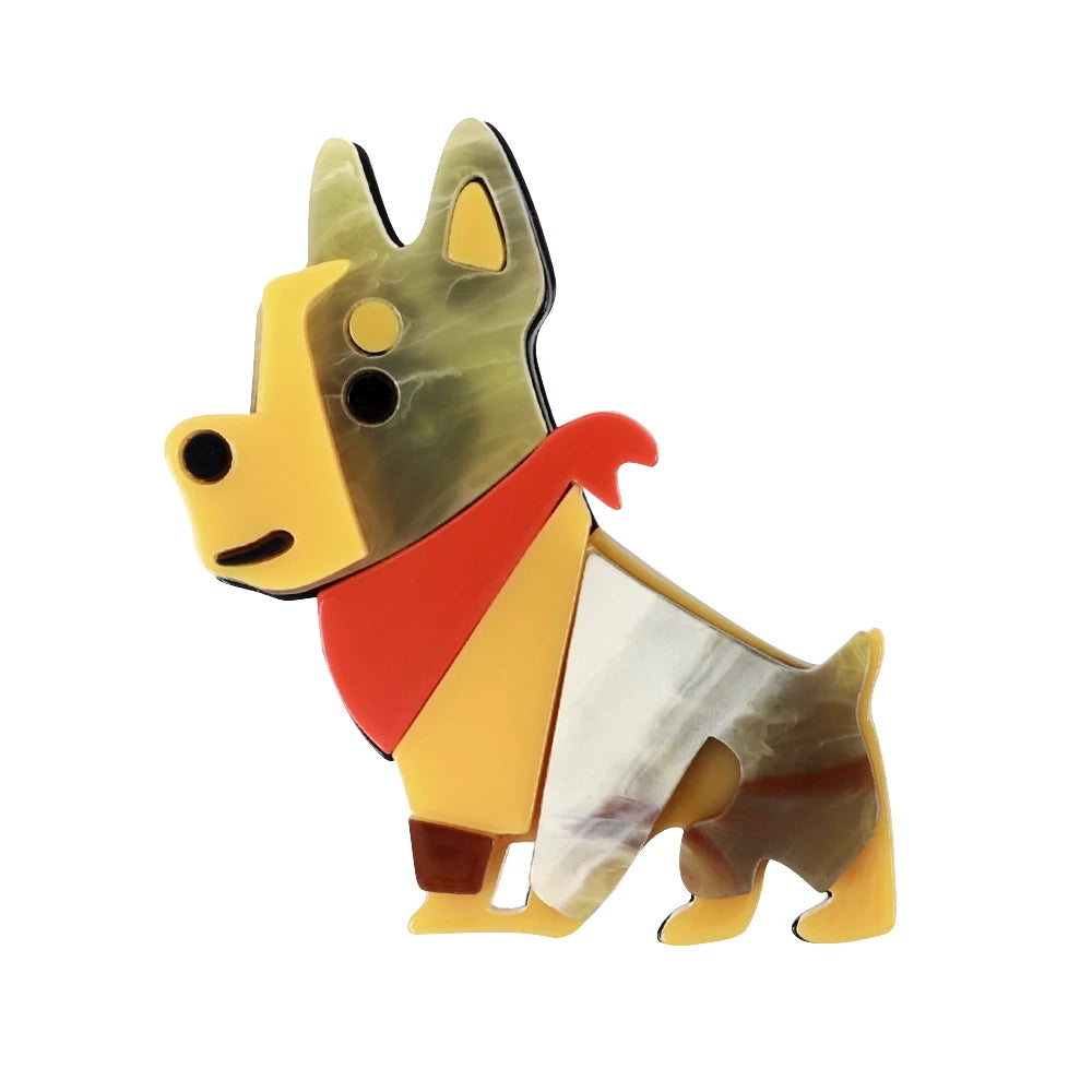 Snazzy Pup Pin - 4 colors - Hello Baabs LLC 