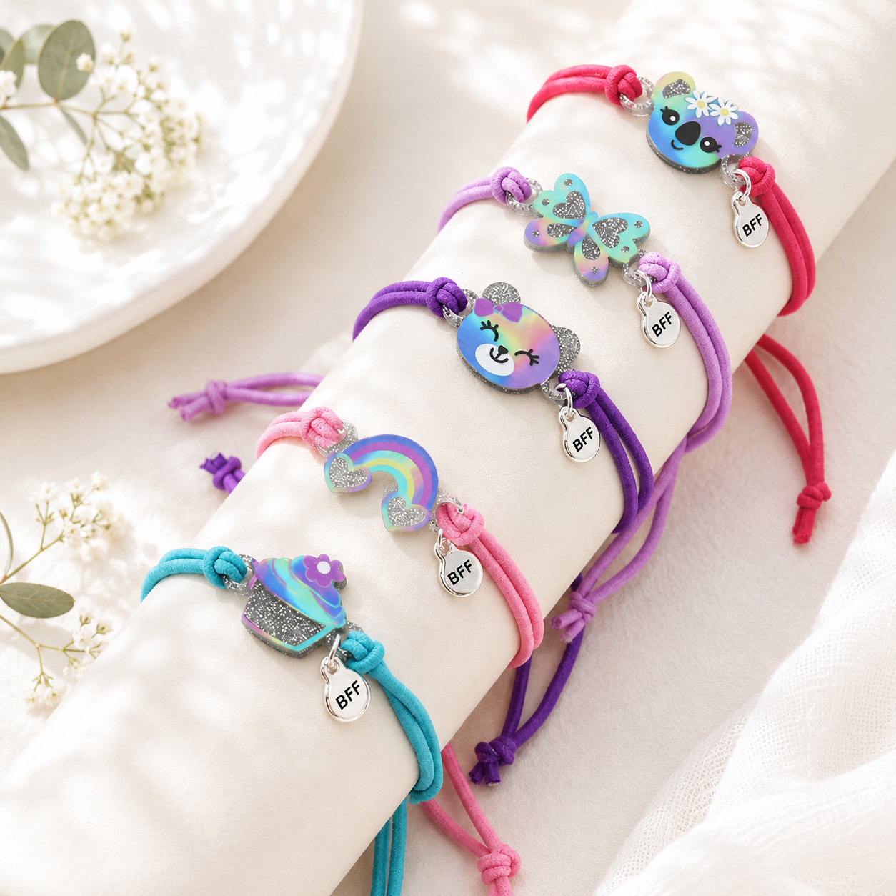 Sparkle BFF 5pc Bracelet Set - 4 variants - Hello Baabs