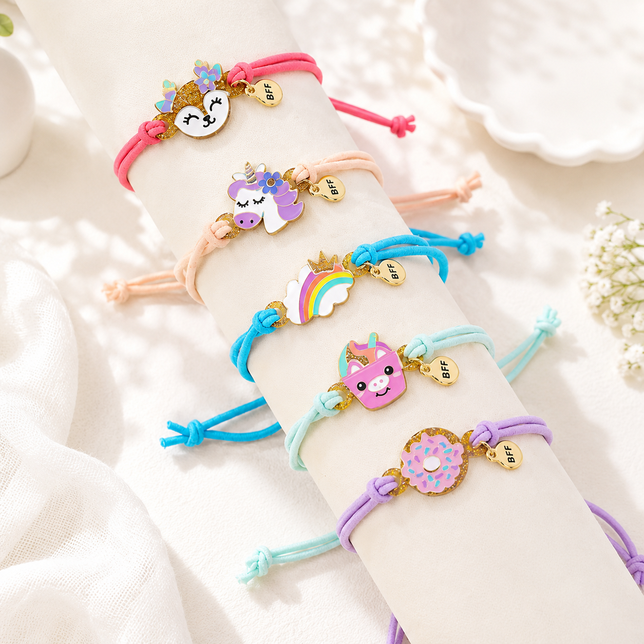 Sparkle BFF 5pc Bracelet Set - 4 variants - Hello Baabs