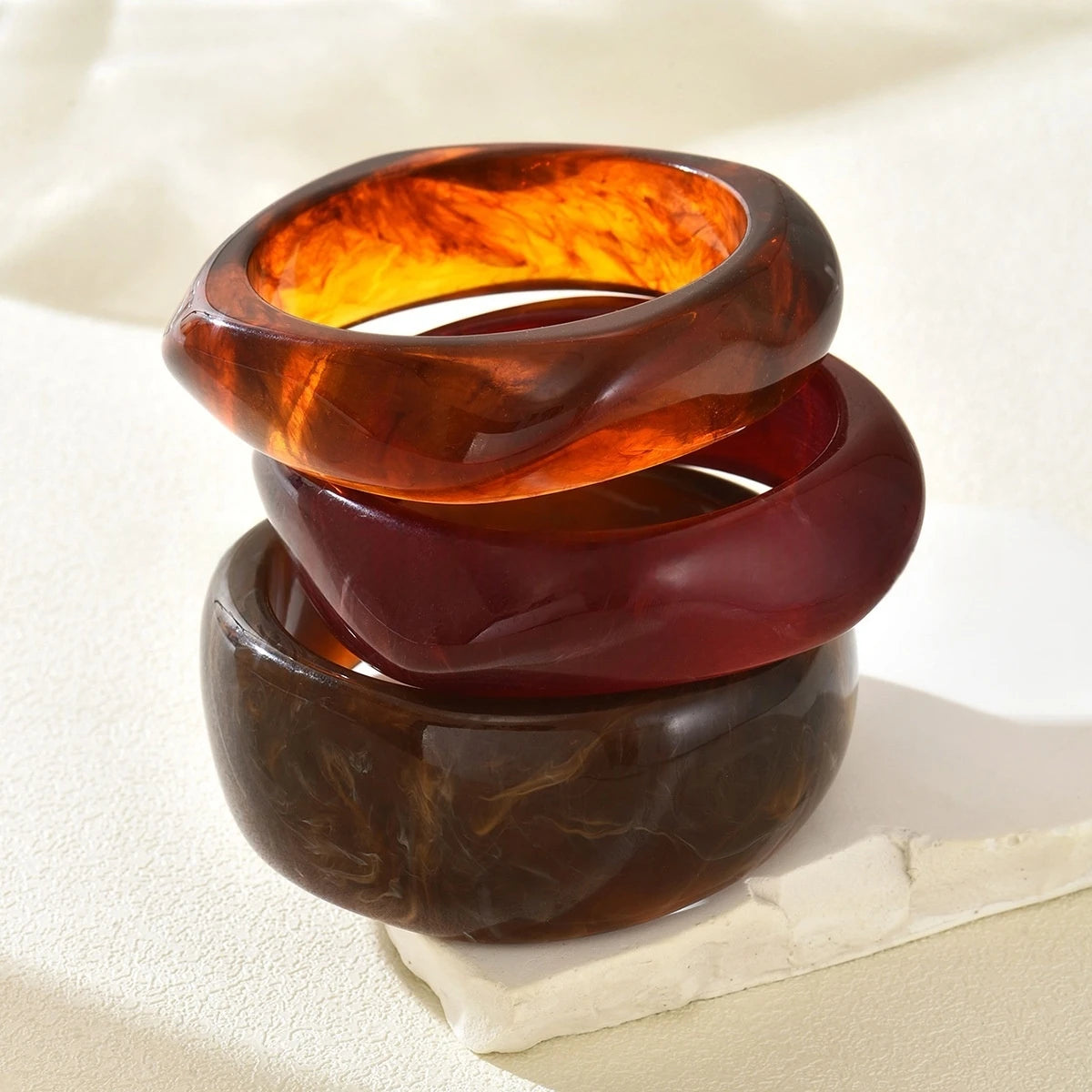 Spiced Marble Set (3 bangle set) - 4 colors - hello baabs 