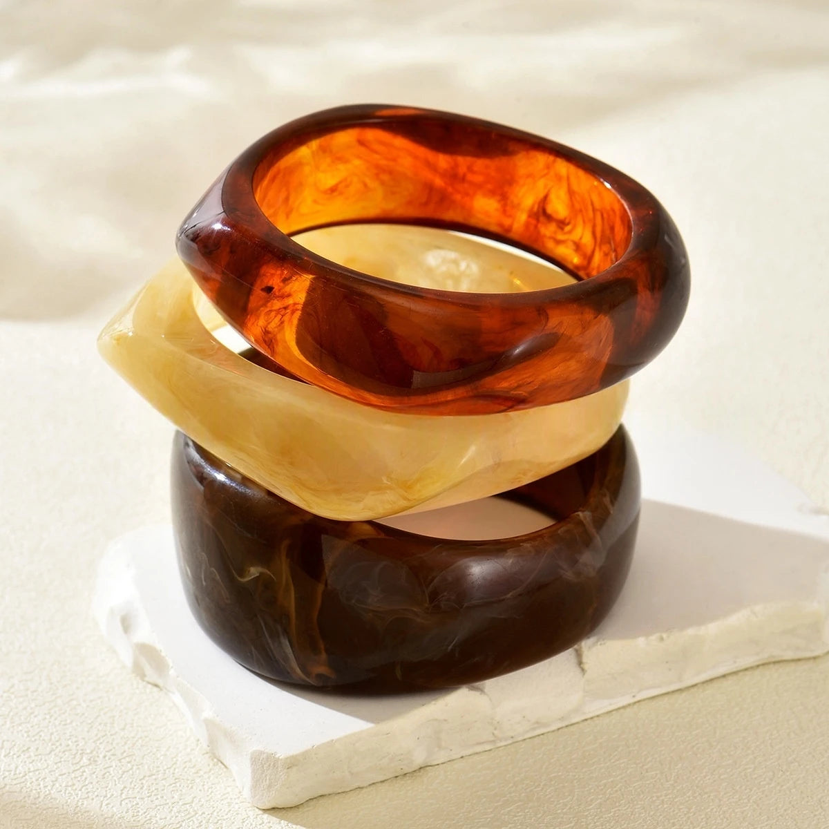 Spiced Marble Set (3 bangle set) - 4 colors - hello baabs 