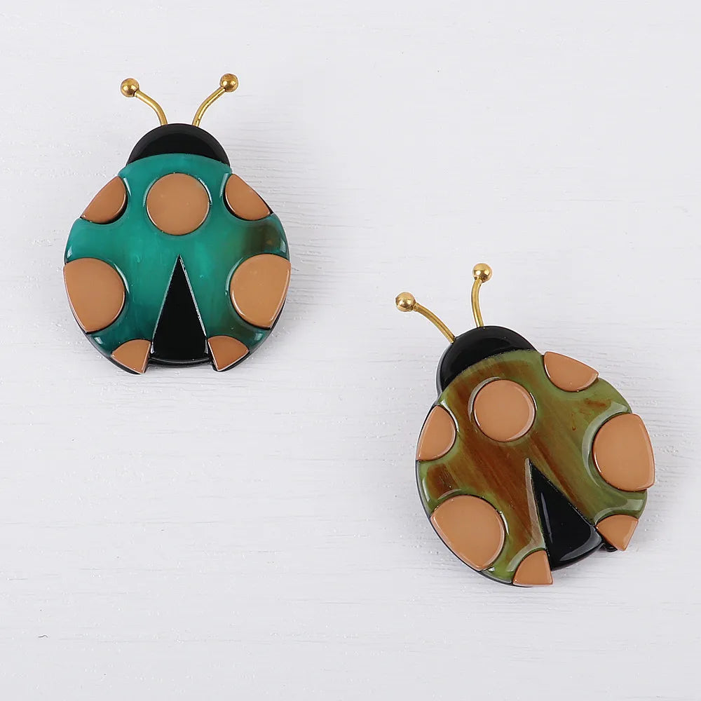Spotlight Ladybug Pin - 2 colors - Hello Baabs