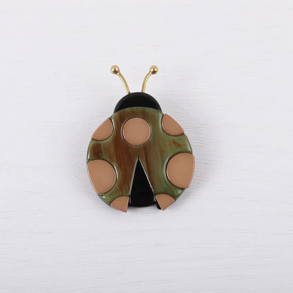 Spotlight Ladybug Pin - 2 colors - Hello Baabs