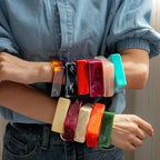 Square Theory Bangle (2.95" diameter) - 11 colors - Hello Baabs LLC 