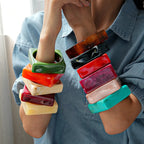 Square Theory Bangle (2.95" diameter) - 11 colors - Hello Baabs LLC 