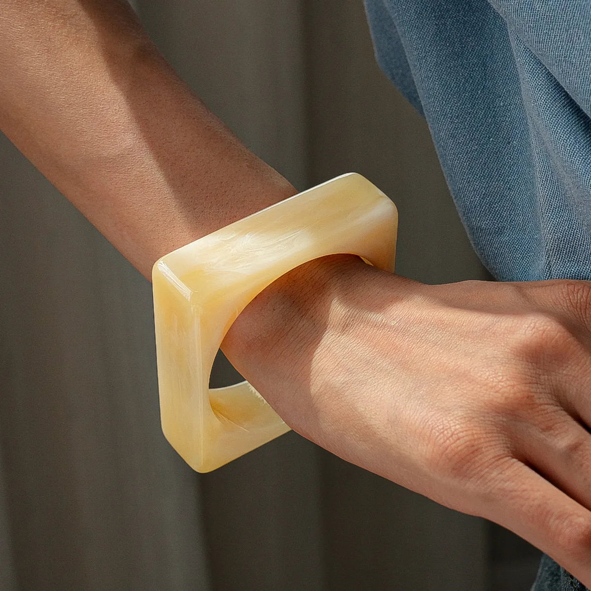 Square Theory Bangle (2.95" diameter) - 11 colors - Hello Baabs LLC 