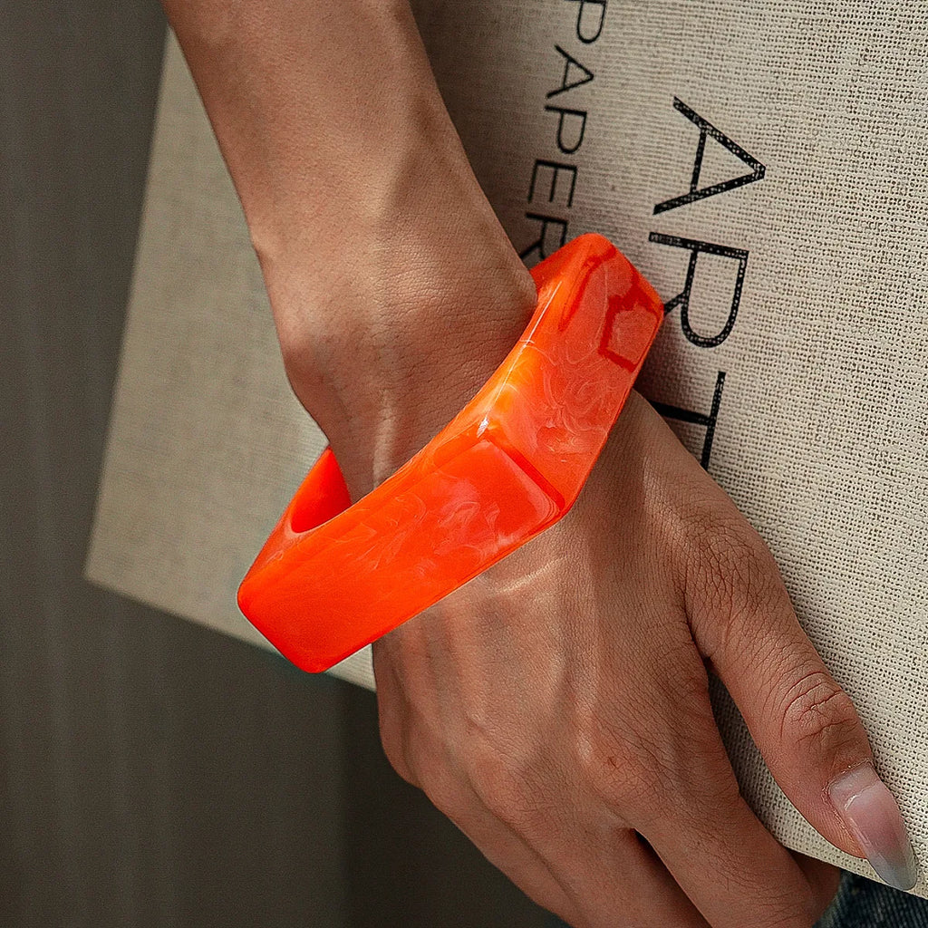 Square Theory Bangle (2.95" diameter) - 11 colors - Hello Baabs LLC 