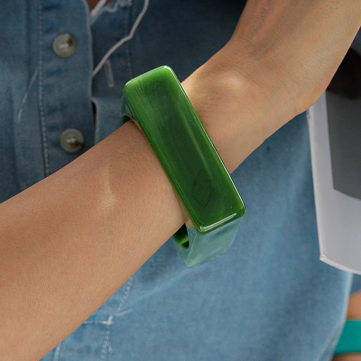 Square Theory Bangle (2.95" diameter) - 11 colors - Hello Baabs LLC 