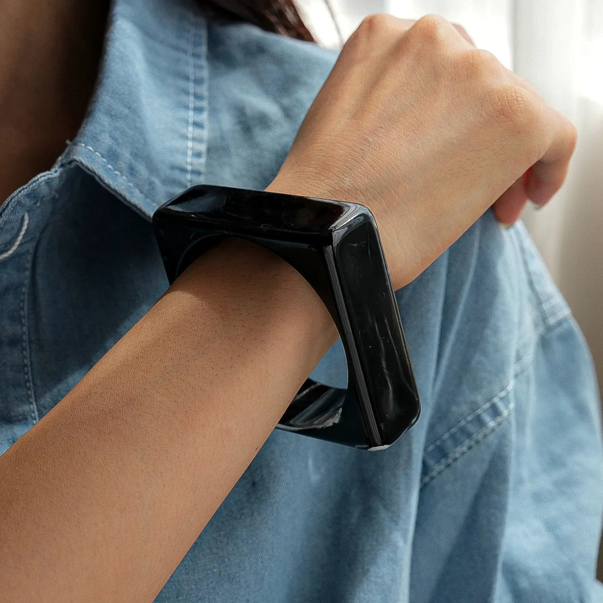 Square Theory Bangle (2.95" diameter) - 11 colors - Hello Baabs LLC 