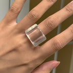 Squared Pop Ring (size 8) - 8 colors - hello baabs 