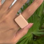 Squared Pop Ring (size 8) - 8 colors - hello baabs 
