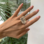 Squared Pop Ring (size 8) - 8 colors - hello baabs 