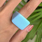 Squared Pop Ring (size 8) - 8 colors - hello baabs 