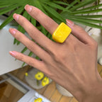 Squared Pop Ring (size 8) - 8 colors - hello baabs 