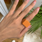 Squared Pop Ring (size 8) - 8 colors - hello baabs 