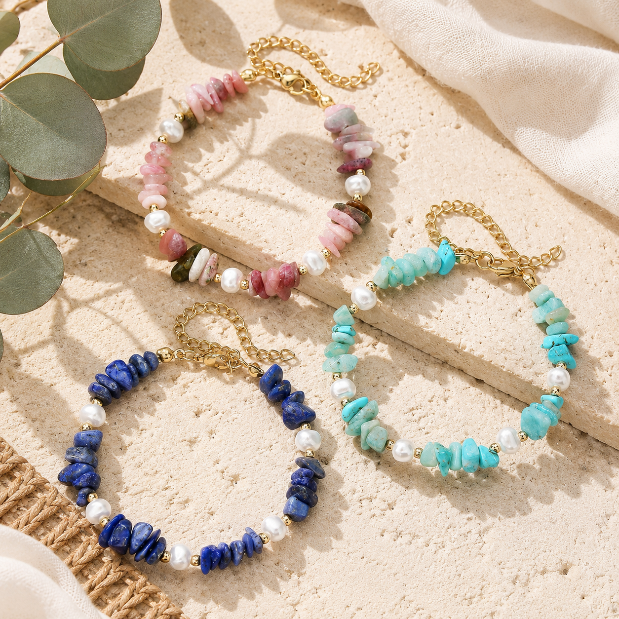 Stone Song Bracelet - 3 colors - Hello Baabs