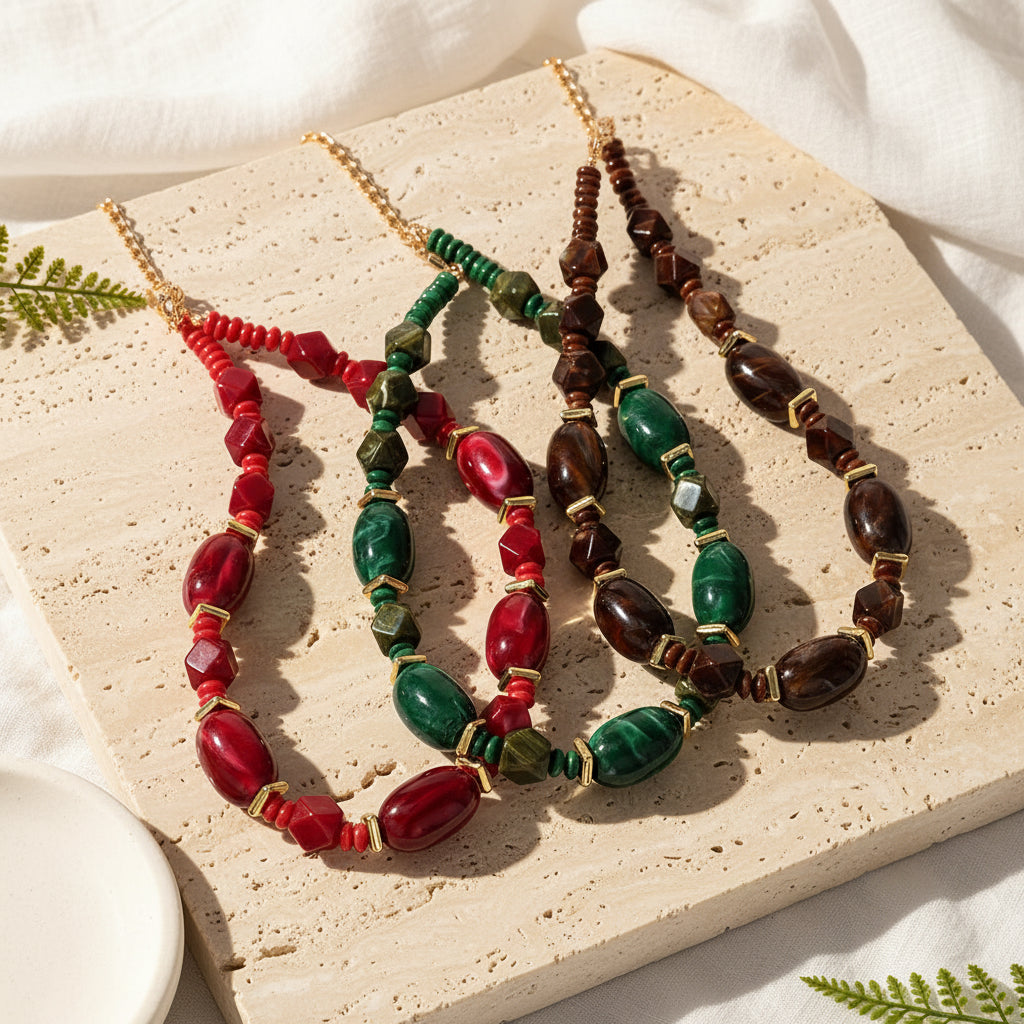 Stone & Story Necklace - 3 colors - Hello Baabs