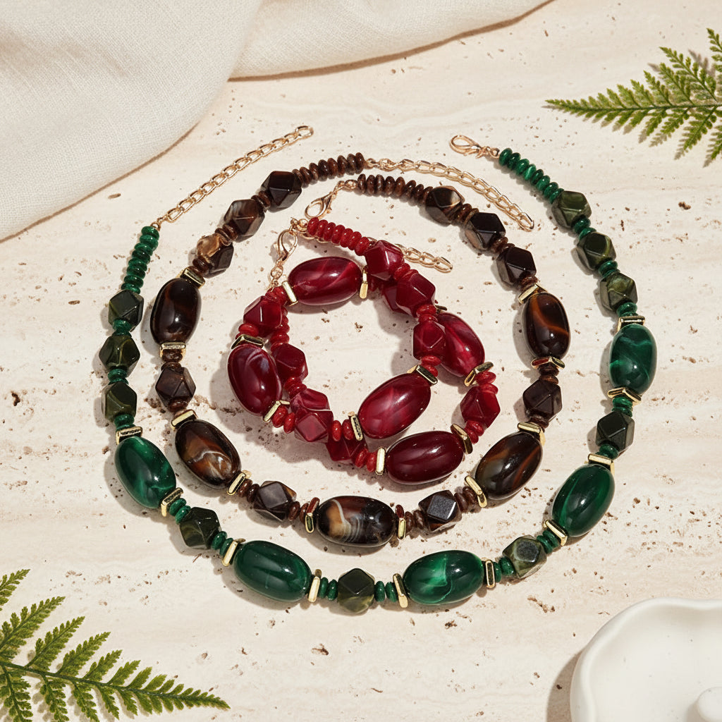 Stone & Story Necklace - 3 colors - Hello Baabs