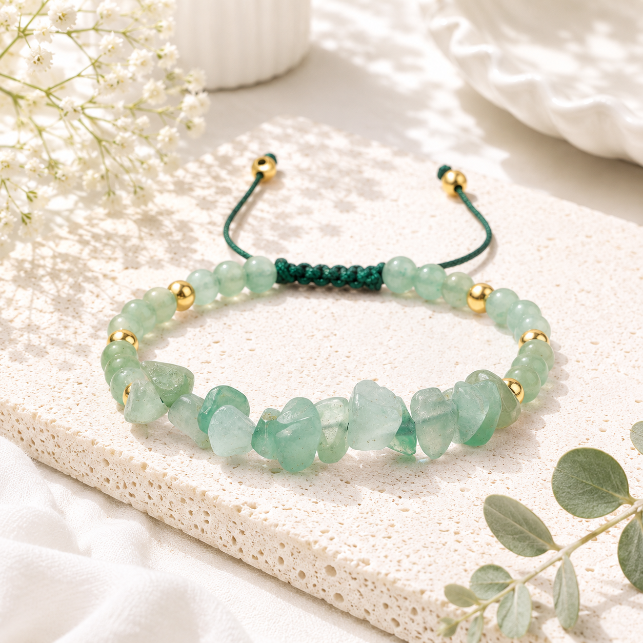 Stone Whisper Adjustable Bracelet - 8 colors - Hello Baabs