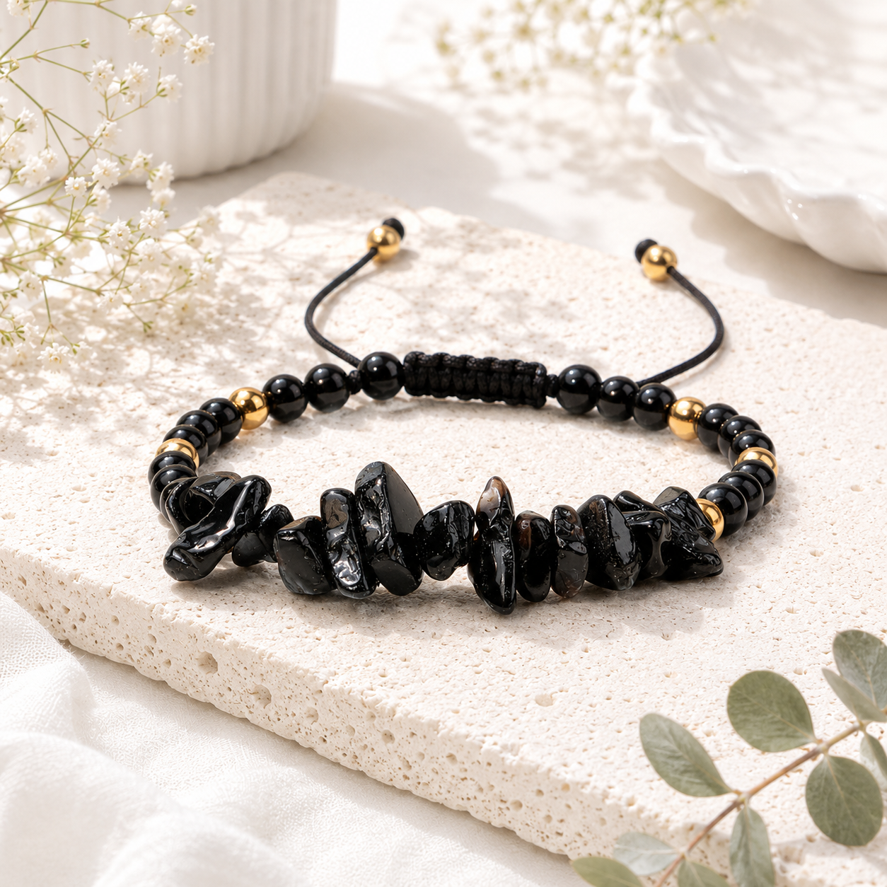 Stone Whisper Adjustable Bracelet - 8 colors - Hello Baabs