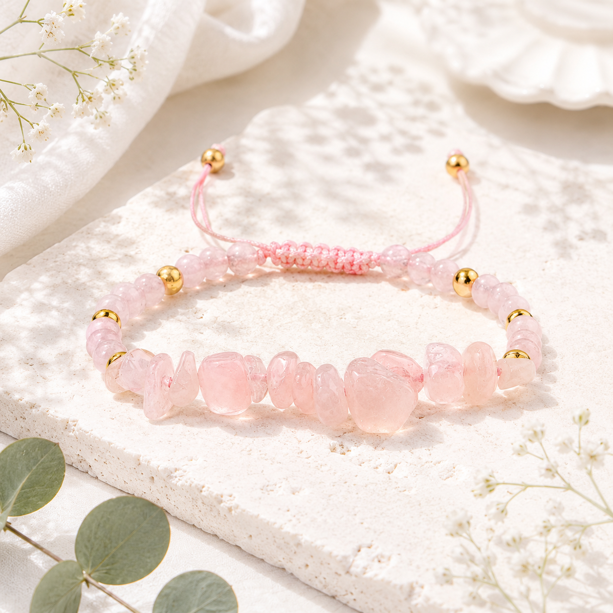 Stone Whisper Adjustable Bracelet - 8 colors - Hello Baabs