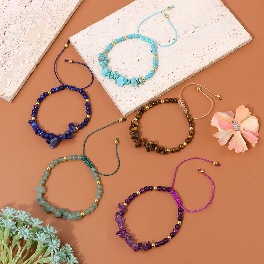 Stone Whisper Adjustable Bracelet - 8 colors - Hello Baabs LLC 