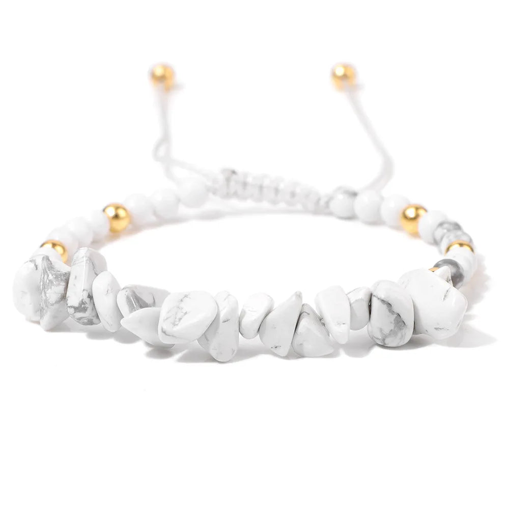 Stone Whisper Adjustable Bracelet - 8 colors - Hello Baabs LLC 