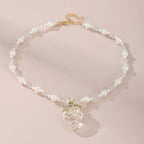 Strawberry Sparkle Necklace - 3 colors - Hello Baabs LLC 