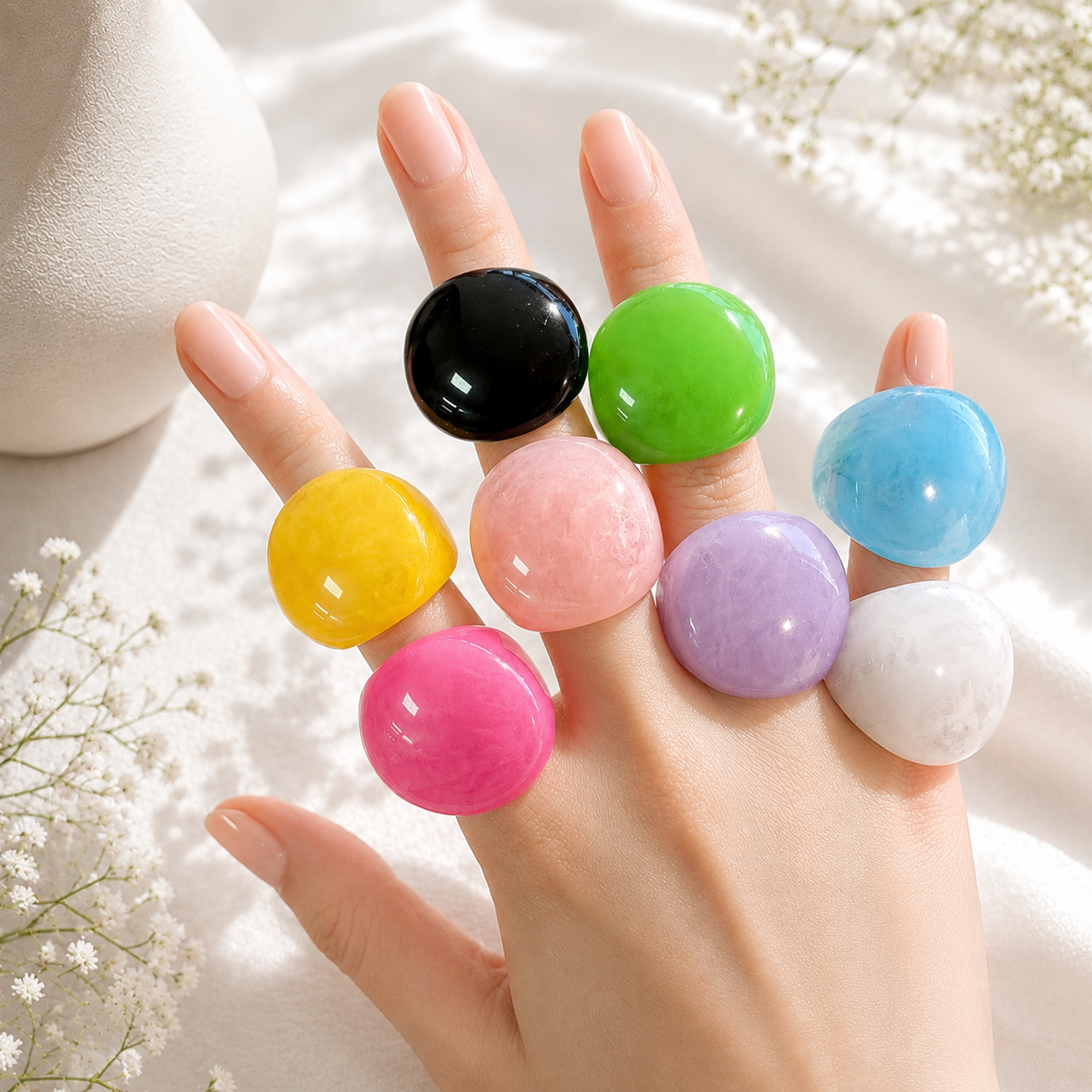 Studio Pop Ring (size 7) - 8 colors - Hello Baabs