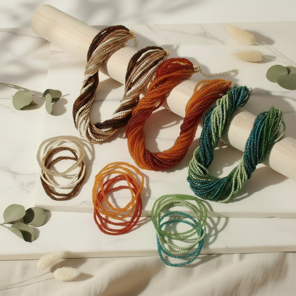 Sugar Bead Bash Necklace & Bracelet Set - 4 colors - Hello Baabs