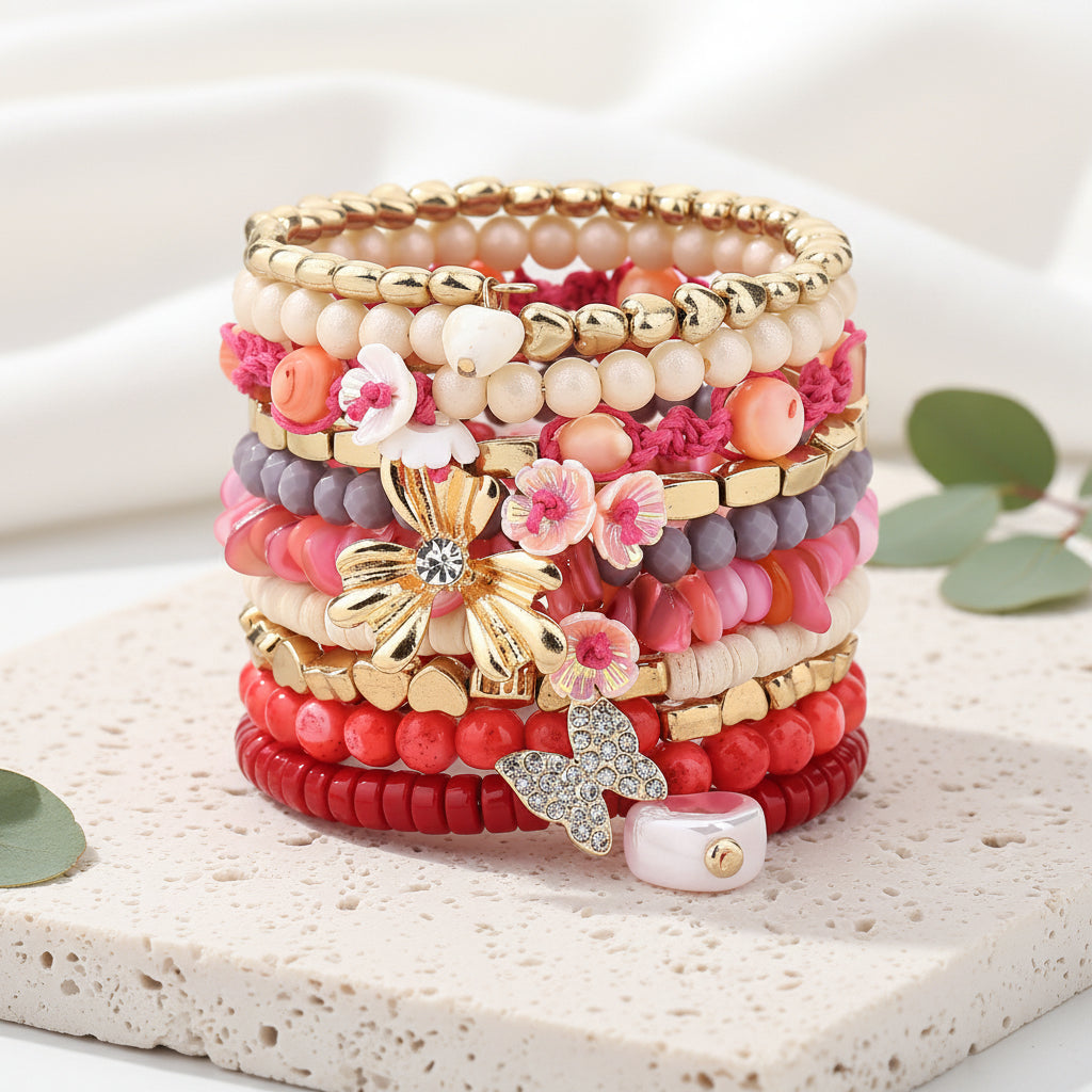 Sunblush Bloom Butterfly Bracelet - Hello Baabs
