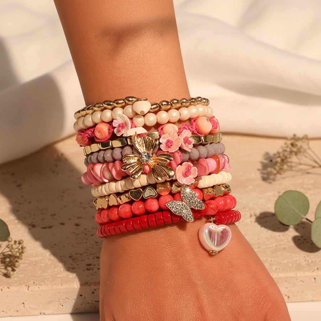 Sunblush Bloom Butterfly Bracelet - Hello Baabs