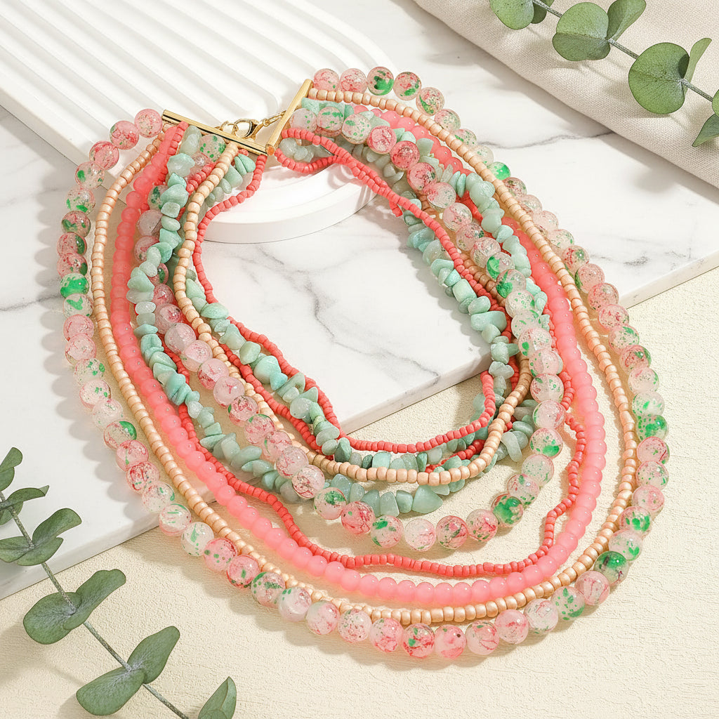 Sundara Bloom Necklace - Hello Baabs LLC 