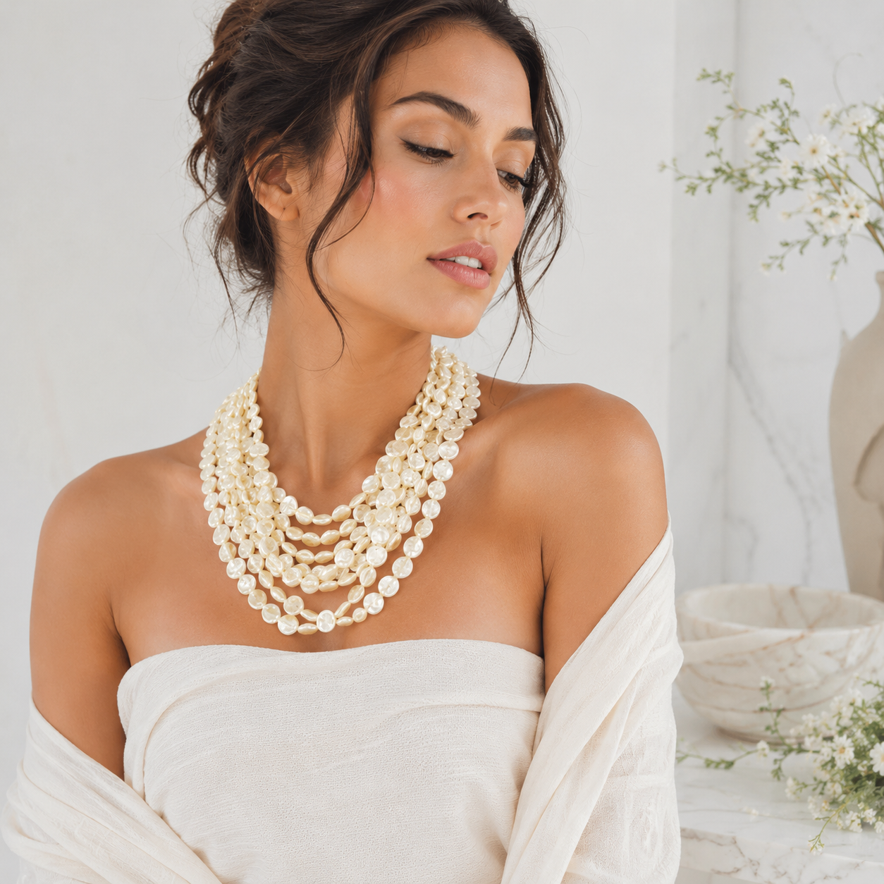 Sunlit Tides Pearl Necklace - Hello Baabs LLC 