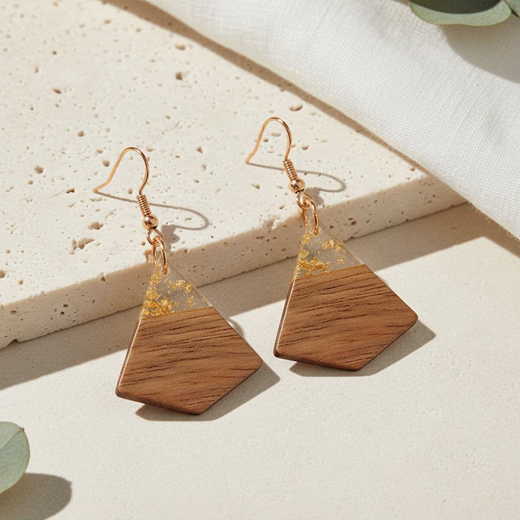 Sunlit Timber Earrings - 5 variants - Hello Baabs