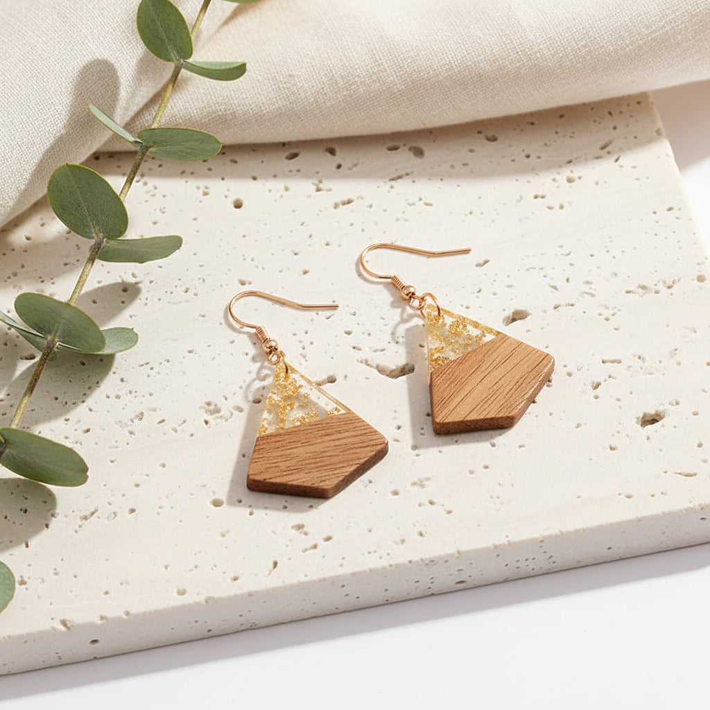 Sunlit Timber Earrings - 5 variants - Hello Baabs