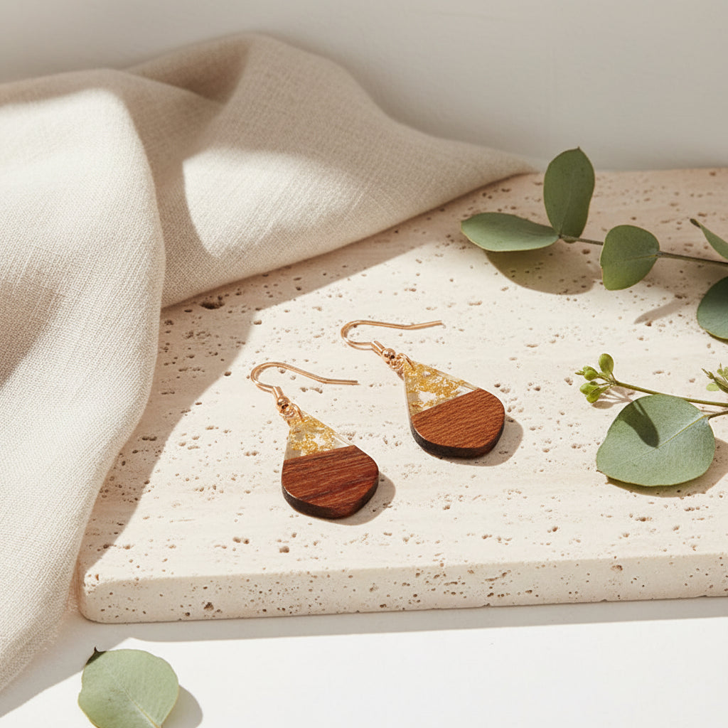 Sunlit Timber Earrings - 5 variants - Hello Baabs