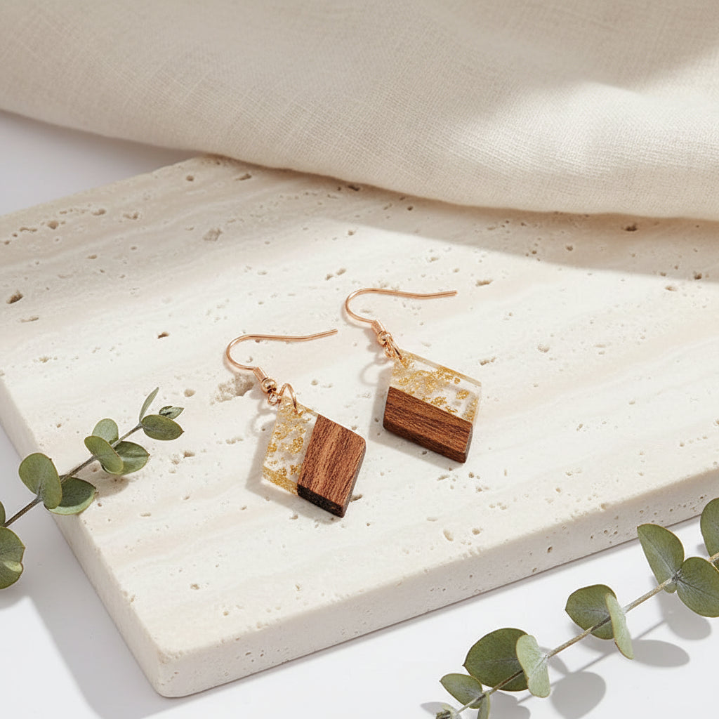 Sunlit Timber Earrings - 5 variants - Hello Baabs