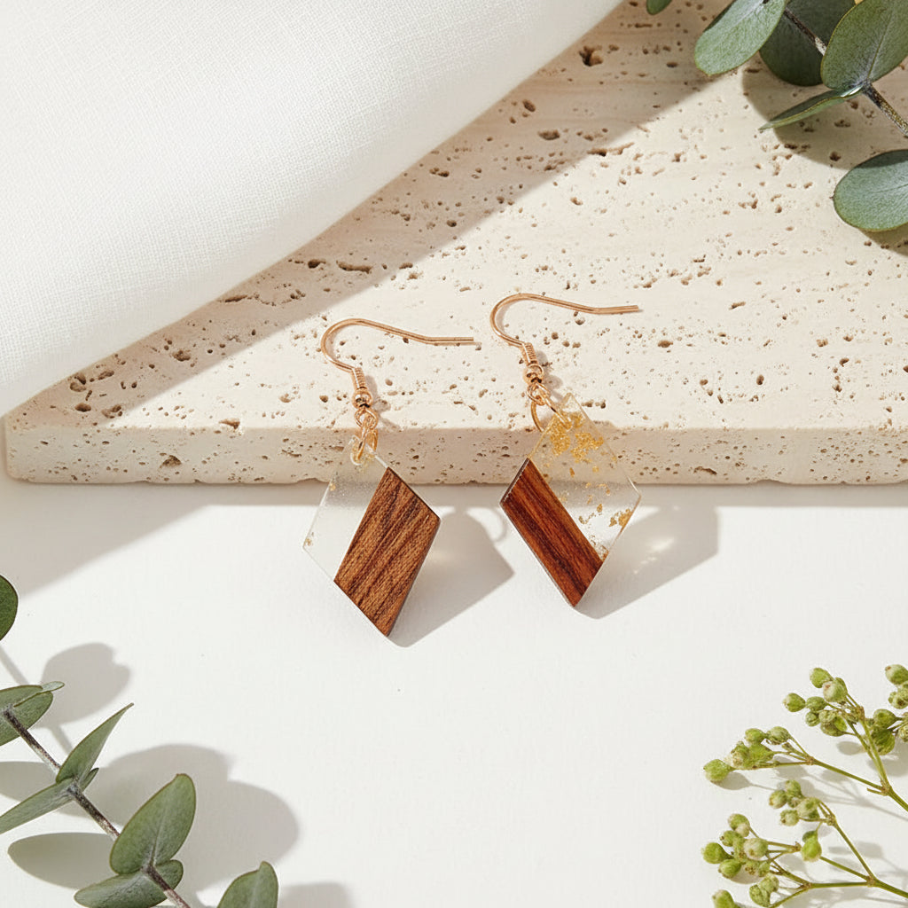 Sunlit Timber Earrings - 5 variants - Hello Baabs