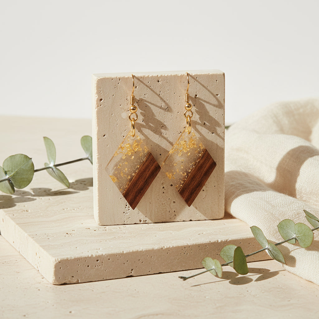 Sunlit Timber Earrings - 5 variants - Hello Baabs