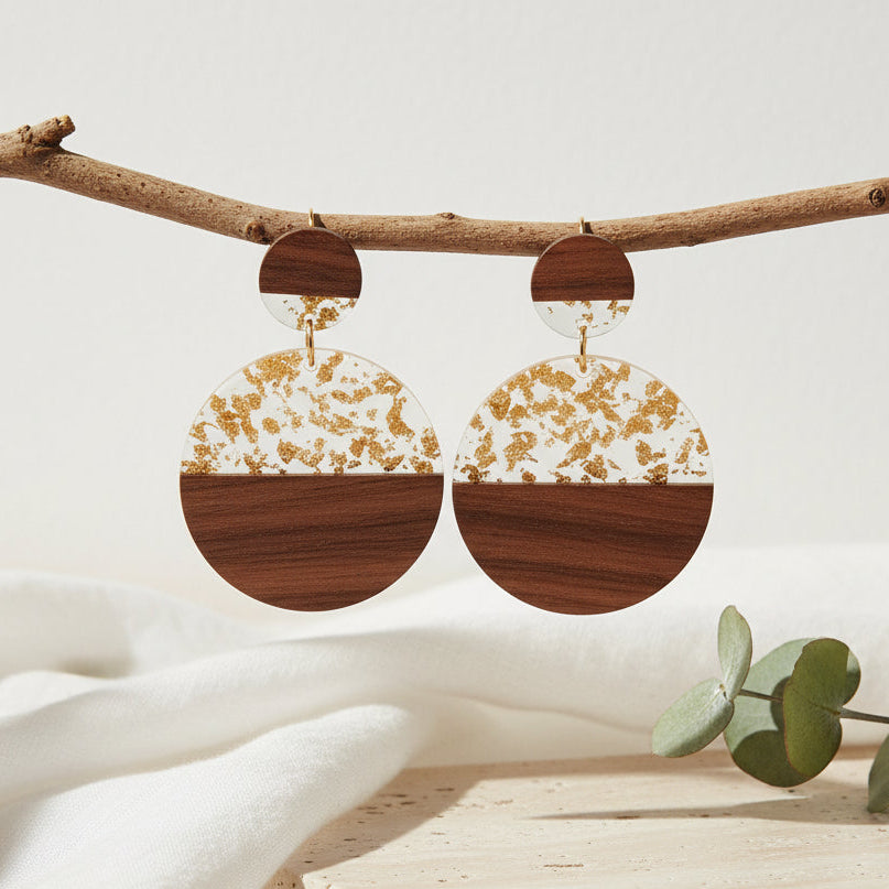 Sunlit Timber Earrings - 5 variants - Hello Baabs