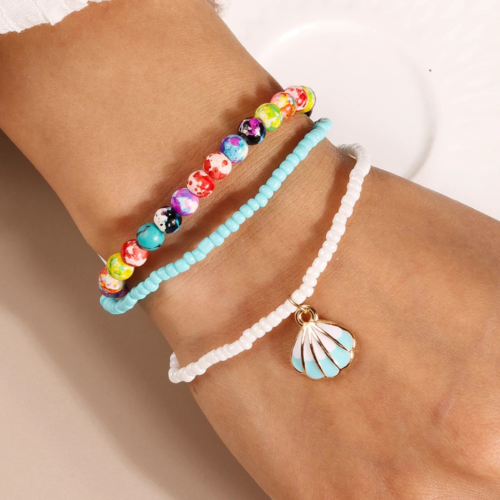 Sunny Charm Bracelet 3pc Set - 8 variants - Hello Baabs LLC 